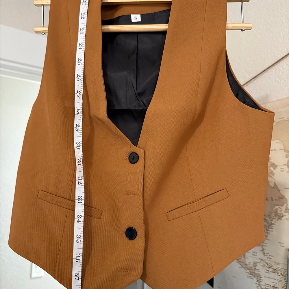 Cropped Suit Vest for Women